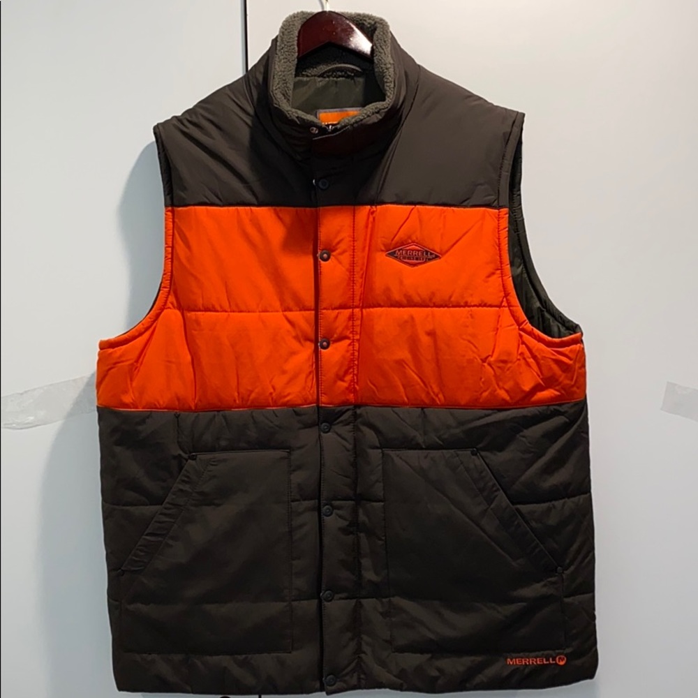 Merrel men’s Ditmar Brown Orange Vest XXL